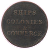 PE-10-38 No Date PEI Ships Colonies & Commerce Bank Token, VG-F (VG10)