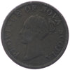 NS-1E2 1840 Nova Scotia Victoria Thistle Half Penny Token F-VF (F15)