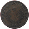 NS-1F1 1843 Nova Scotia Thistle Half Penny Bank Token, Fine (F12)