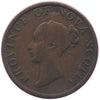 NS-1F1 1843 Nova Scotia Thistle Half Penny Bank Token, Fine (F12)
