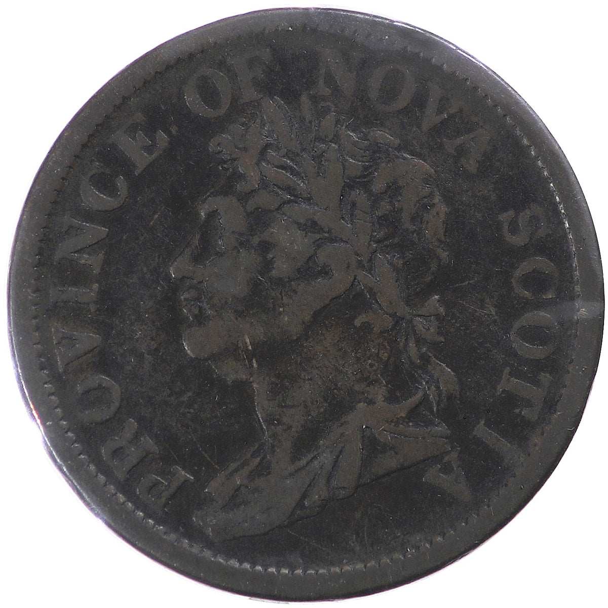 NS-2A4 1824 Nova Scotia Thistle Penny Bank Token, Fine (F12) $