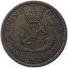 PC-6B3 1852 Province of Canada Penny Bank Token, F-VF (F15)
