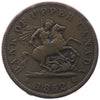 PC-6B3 1852 Province of Canada Penny Bank Token, F-VF (F15)
