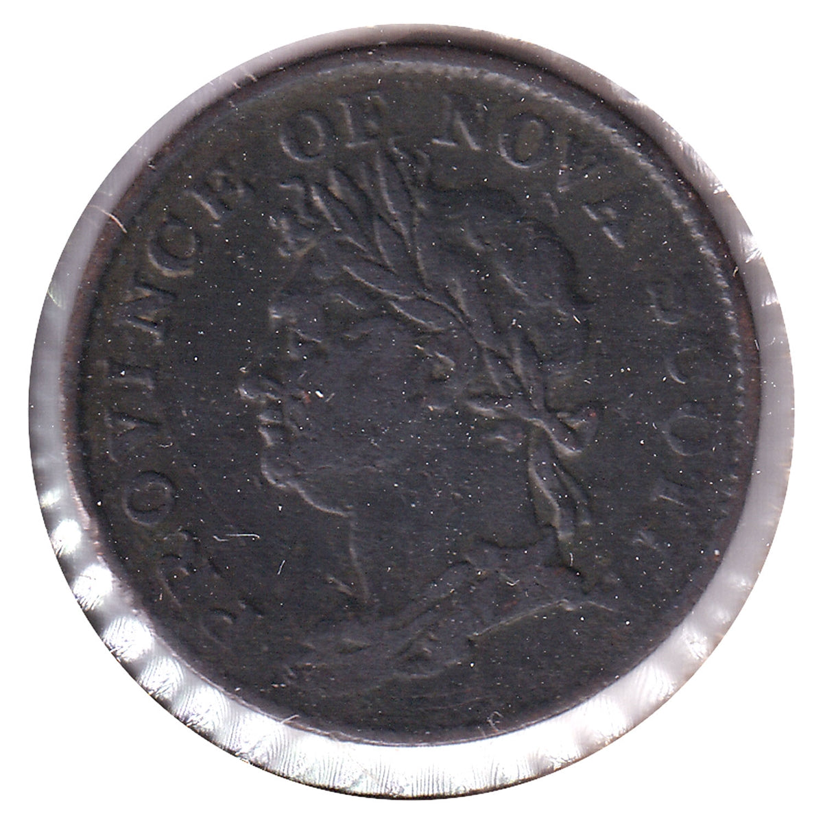 NS-1C1 1824 Nova Scotia Thistle, 1/2 Penny Bank Token, F-VF (F15) $