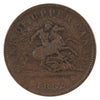 PC-6B5 1852 Province of Canada, Bank of Upper Canada Penny Token Very Good (VG8)