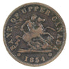 PC-6C1 1854 Province of Canada, Bank of Upper Canada Penny Token VG-F (VG10)