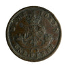 PC-6C1 1854 Province of Canada, Plain 4 Bank of Upper Canada Penny Token Very Fine (VF20)