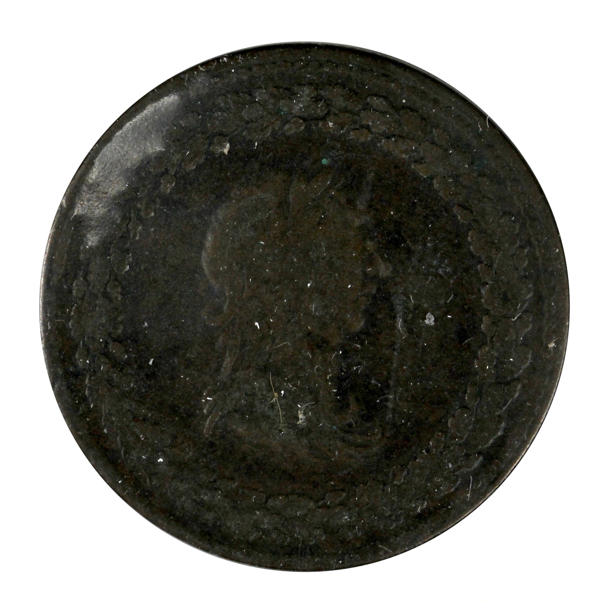 LC-46A1 1812 Lower Canada Four Top Leaves, No Cannonballs Half Penny Token VG-F (VG10)