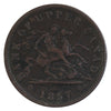 PC-6D 1857 Province of Canada, Bank of Upper Canada Penny Token VF-EF (VF30)