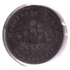 NS-11A1 1815 Nova Scotia Starr & Shannon Halifax Half Penny Token F-VF (F15)