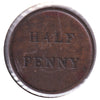 LC-13B 1841 Lower Canada Half Penny, Bank Token, F-VF (F15)