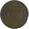 PE-7C2 1857 PEI Self Government & Free Trade Bank Token Very Fine (VF20)