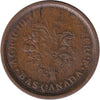 LC-32B No Date Lower Canada Un Sou, Agriculture & Commerce Bank Token, Very Good (VG8)