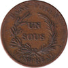 LC-2A3 No Date (1835) Lower Canada Un Sou, Trade & Agriculture Bank Token, VF-EF (VF30)