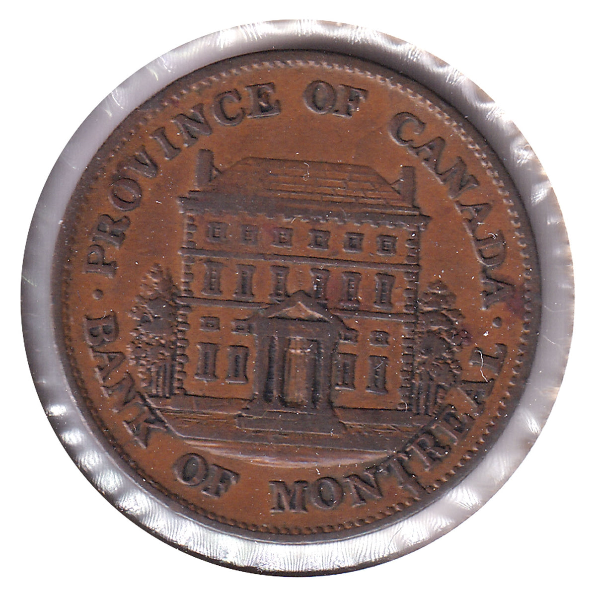PC-1A2 1842 Province of Canada Half Penny Token, Very Fine (VF20)