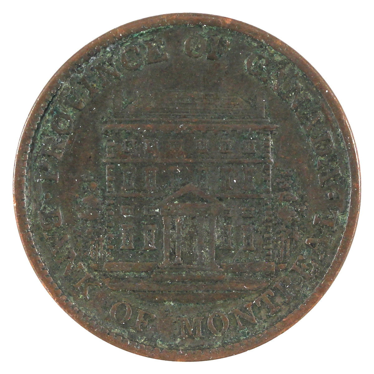 PC-1A2 1842 Province of Canada Bank of Montreal Half Penny Token VF-EF (VF30)
