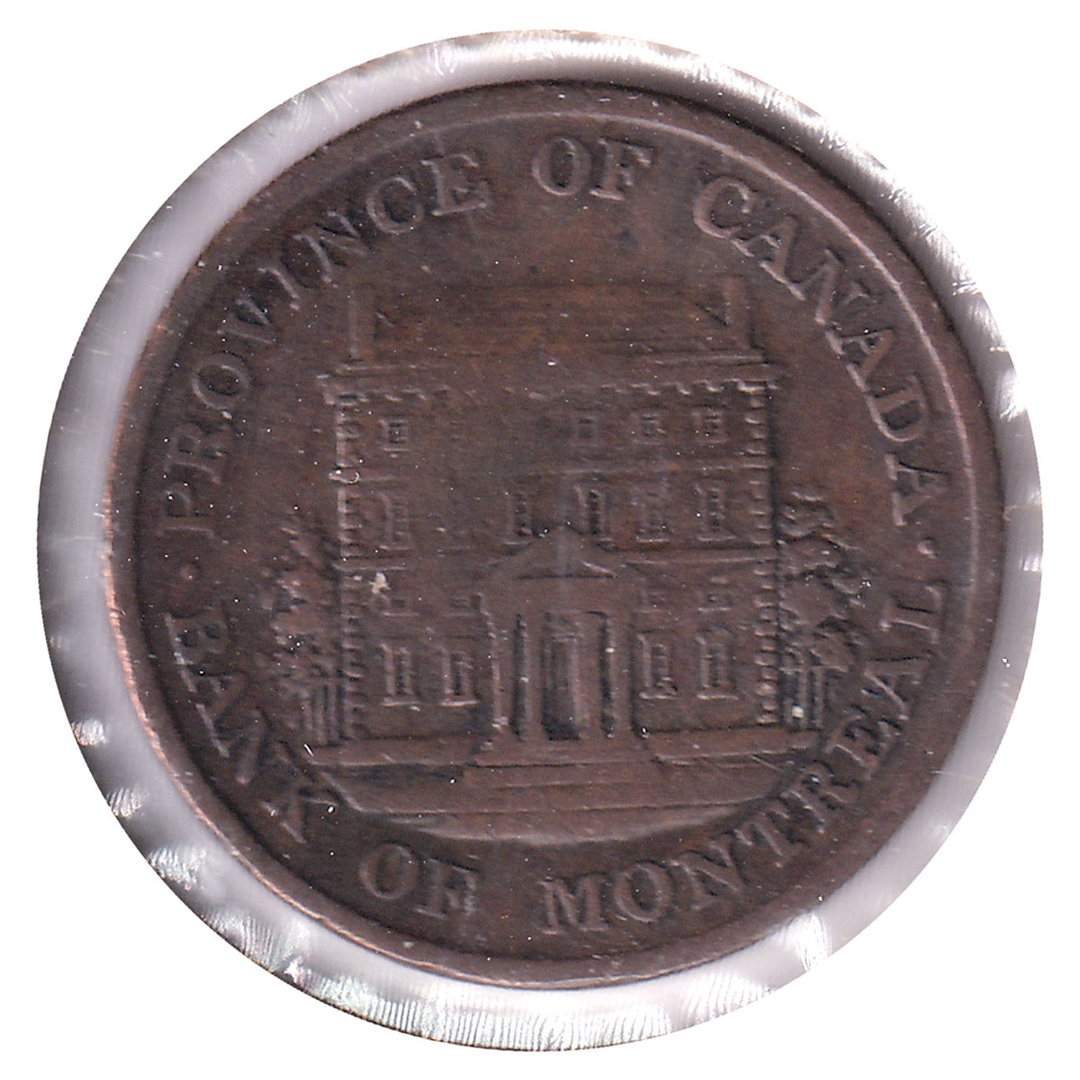 PC-1A2 1842 Province of Canada 1/2 Penny Token, VG-F (VG10)