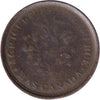 LC-32B No Date Lower Canada Un Sou, Agriculture & Commerce Bank Token, VG-F (VG10)