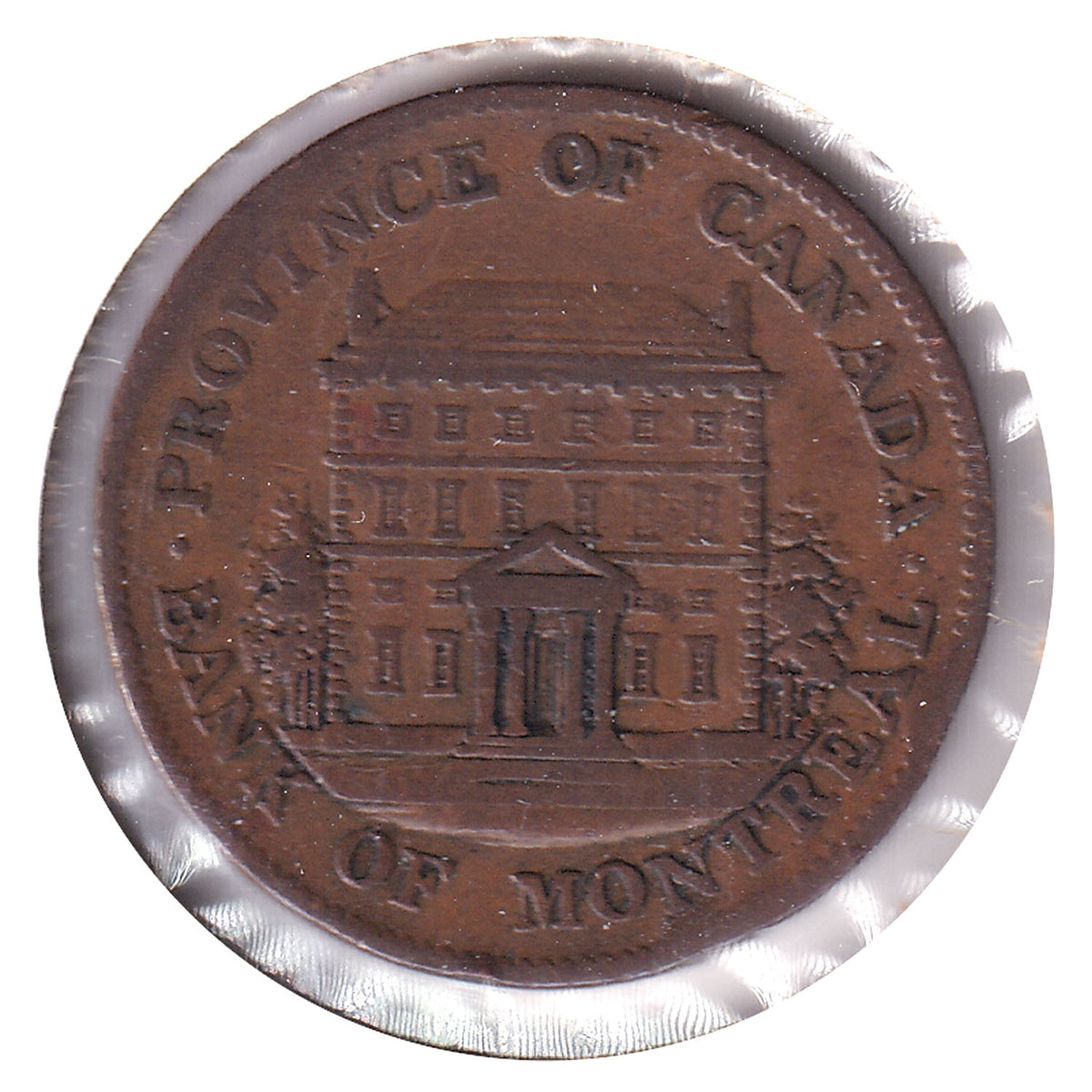 PC-1B3 1844 Province of Canada 1/2 Penny Token, VG-F (VG10)
