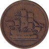 WE-14 1815 Wellington Waterloo Sailing Ship Bank Token, G-VG (G6)