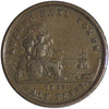 PC-3 1852 Province of Canada Quebec Bank Half Penny Bank Token Fine (F12)