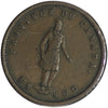 PC-3 1852 Province of Canada Quebec Bank Half Penny Token F-VF (F15)