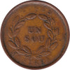 LC-30A No Date Lower Canada Un Sou, Agriculture & Commerce Bank Token, Fine (F12)