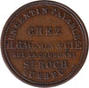 BR-571 Maison Jacques Carties St. Roch Quebec Penny Bank Token, F-VF (F15)