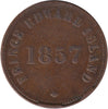 PE-7C1 1857 PEI Self Government & Free Trade Token, Fine (F12)