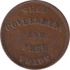 PE-7C1 1857 PEI Self Government & Free Trade Token, Fine (F12)