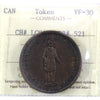 LC-9A1 1837 Lower Canada Penny Bank Token ICCS Certified VF30 (BR #521)