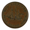 NB-1A2 1843 New Brunswick Victoria Dei Gratia Regina Half Penny Token Extra Fine (EF40) $