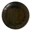 LC-48A2 1812 Lower Canada 2 Leaves 3 Daises Copper Tiffen Half Penny Token VF-EF (VF30)