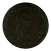 LC-48A2 1812 Lower Canada 2 Leaves 3 Daises Copper Tiffen Half Penny Token F-VF (F15)