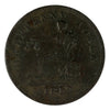 LC-48A2 1812 Lower Canada 2 Leaves 3 Daises Copper Tiffen Half Penny Token Fine (F12)