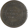 NS-20A1 1813 Nova Scotia Trade & Navigation Penny Token VF-EF (VF30)