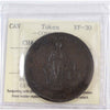 UC-3 1822 Upper Canada Lesslie & Sons Toronto Token ICCS Certified VF30 BR#717