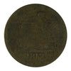 LC-48C2 1812 Lower Canada Clockwise Wreath, Brass Tiffen Half Penny Token Fine (F12)