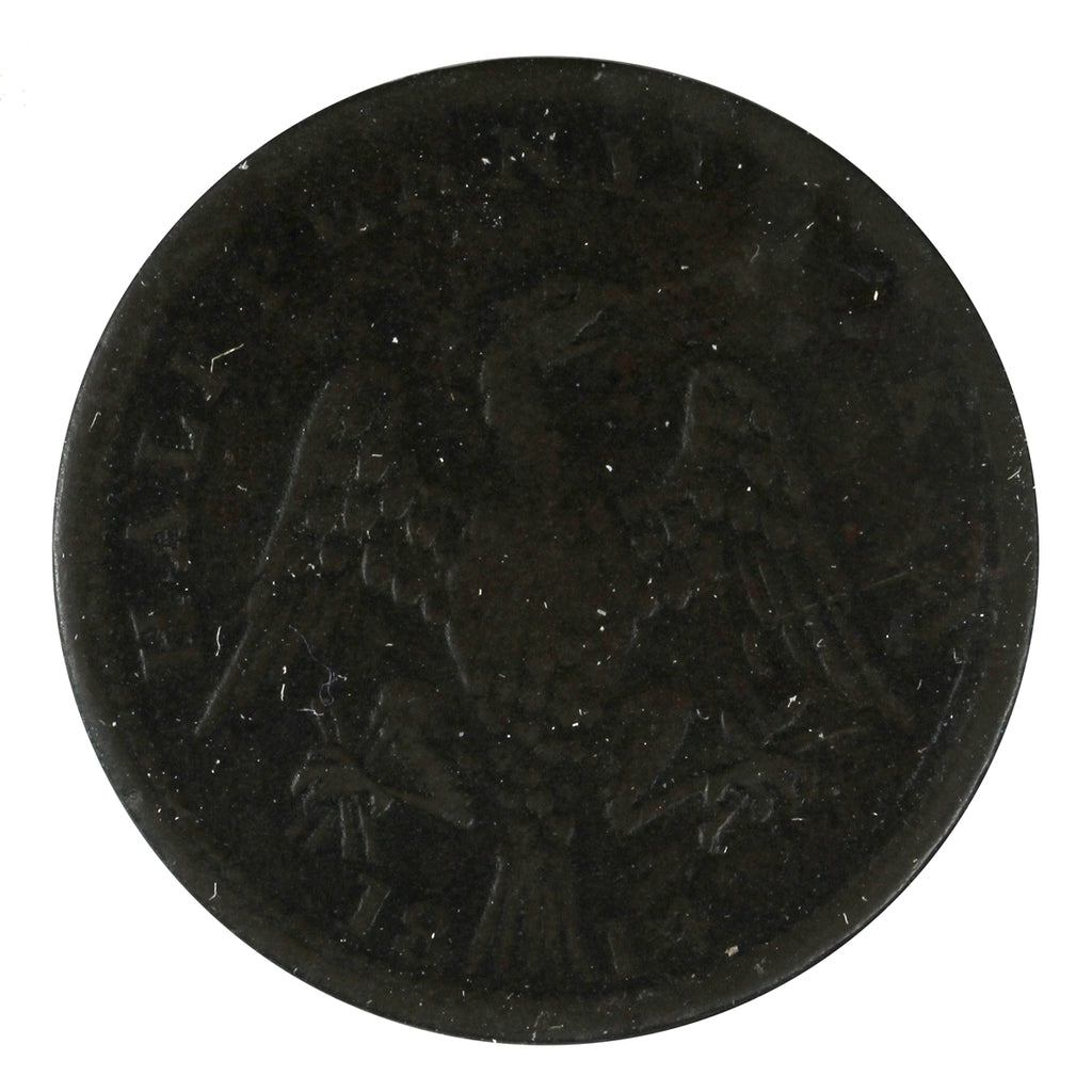 LC-54C1 1814 Lower Canada Spread Eagle Large Shield Half Penny Token VG-F (VG10)