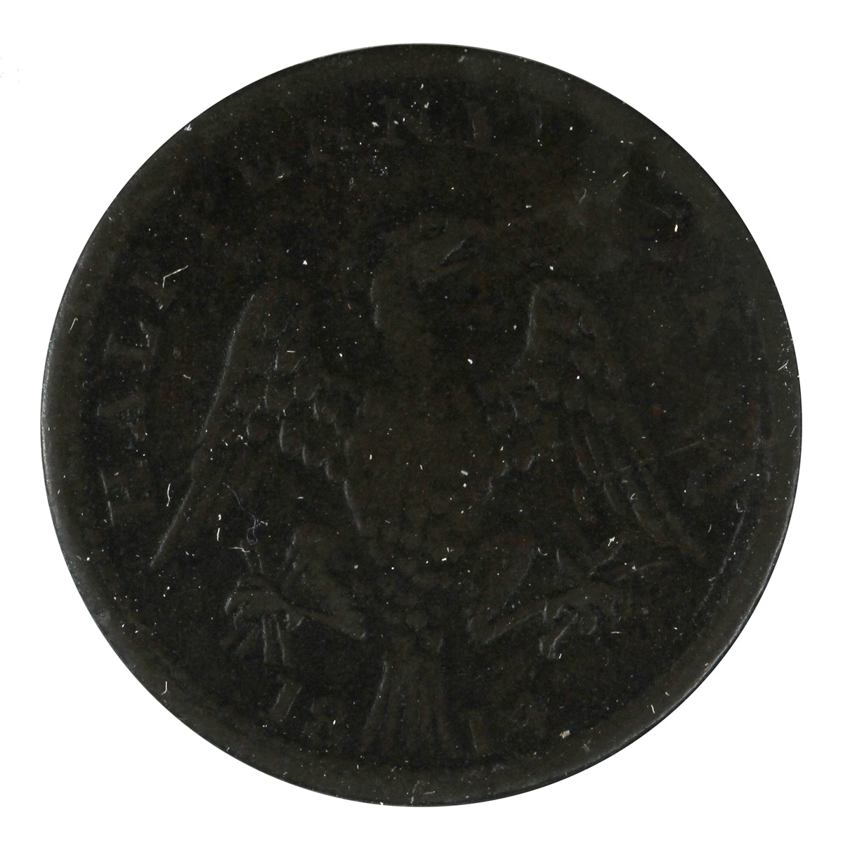 LC-54C1 1814 Lower Canada Spread Eagle Large Shield Half Penny Token VG-F (VG10)
