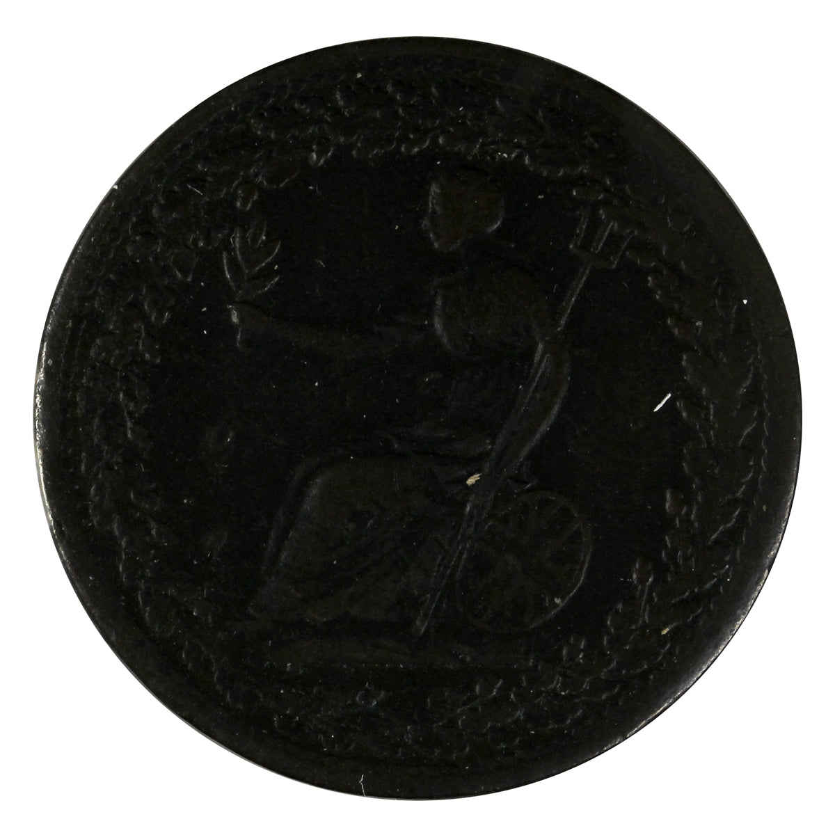 LC-54C2 1814 Lower Canada Spread Eagle Small Shield Half Penny Token Fine (F12)