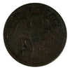 LC-54D2 1815 Lower Canada Spread Eagle Half Penny Bank Token Fine (F12)