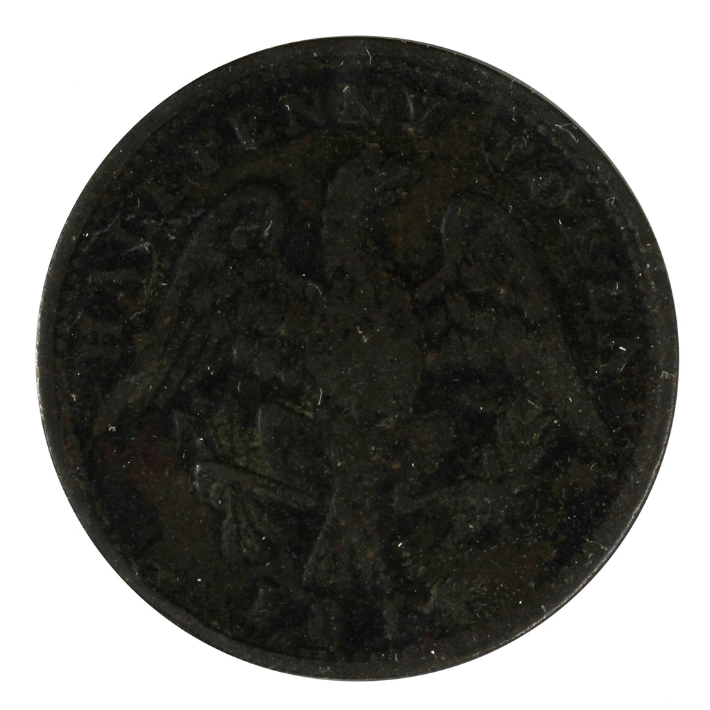 LC-54D2 1815 Lower Canada Spread Eagle Half Penny Bank Token G-VG (G6)
