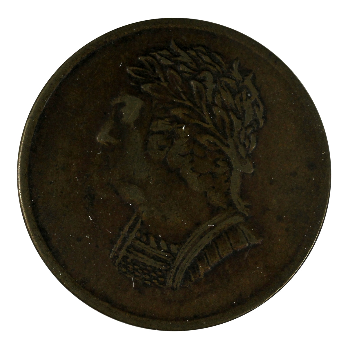 LC-60-7 1820 Lower Canada Shamrock at Left Bust & Harp Token Extra Fine (EF40) LC-60D2