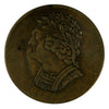 LC-60-9 1820 Lower Canada Bust & Harp Brass Token Extra Fine (EF40) LC-60C1