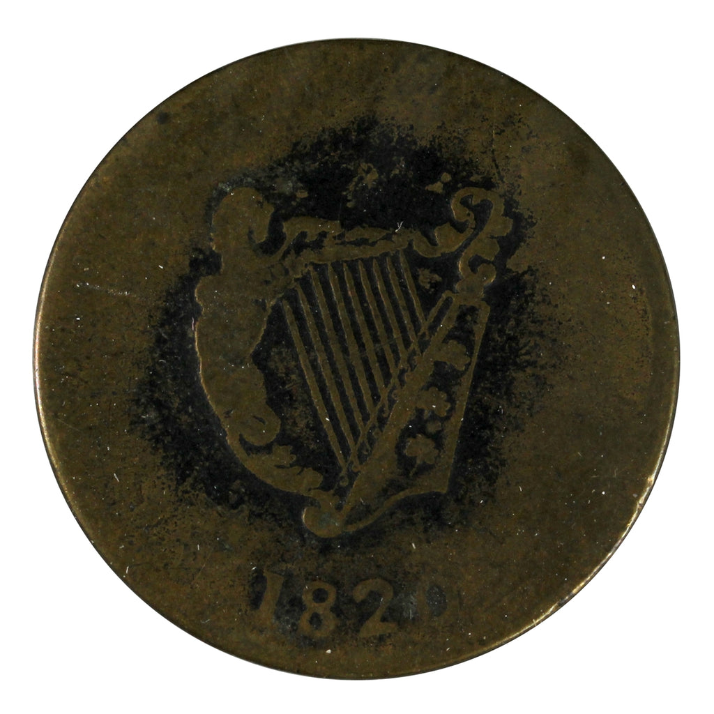 LC-60-11 1820 Lower Canada 9 Strings Bust & Harp Token Very Fine (VF20) LC-60C2