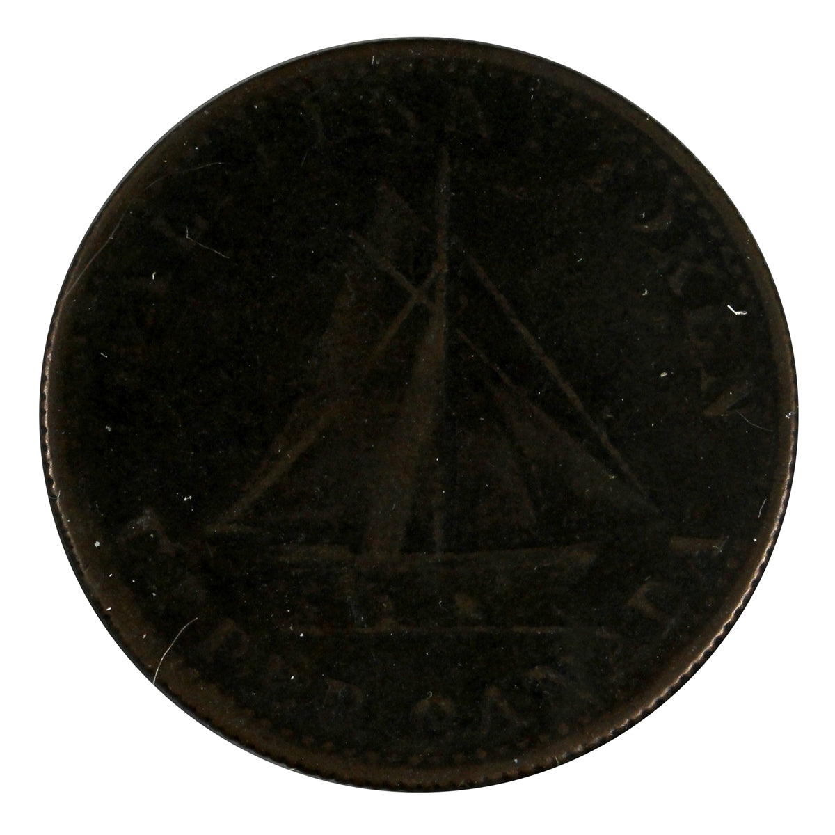 UC-12B2 1833 Upper Canada To Facilitate Trade Half Penny Token VG-F (VG10)