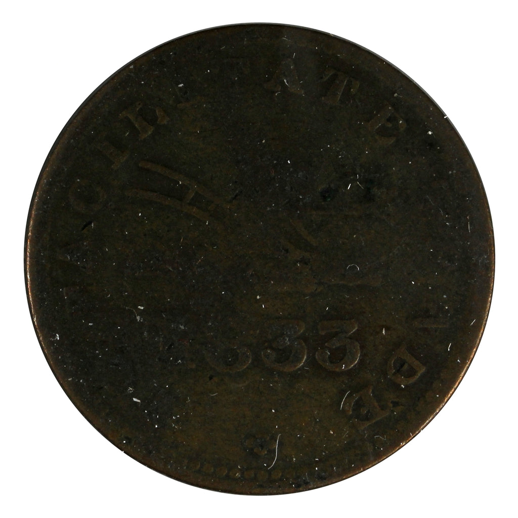 UC-12B2 1833 Upper Canada To Facilitate Trade Half Penny Token Good (G4)