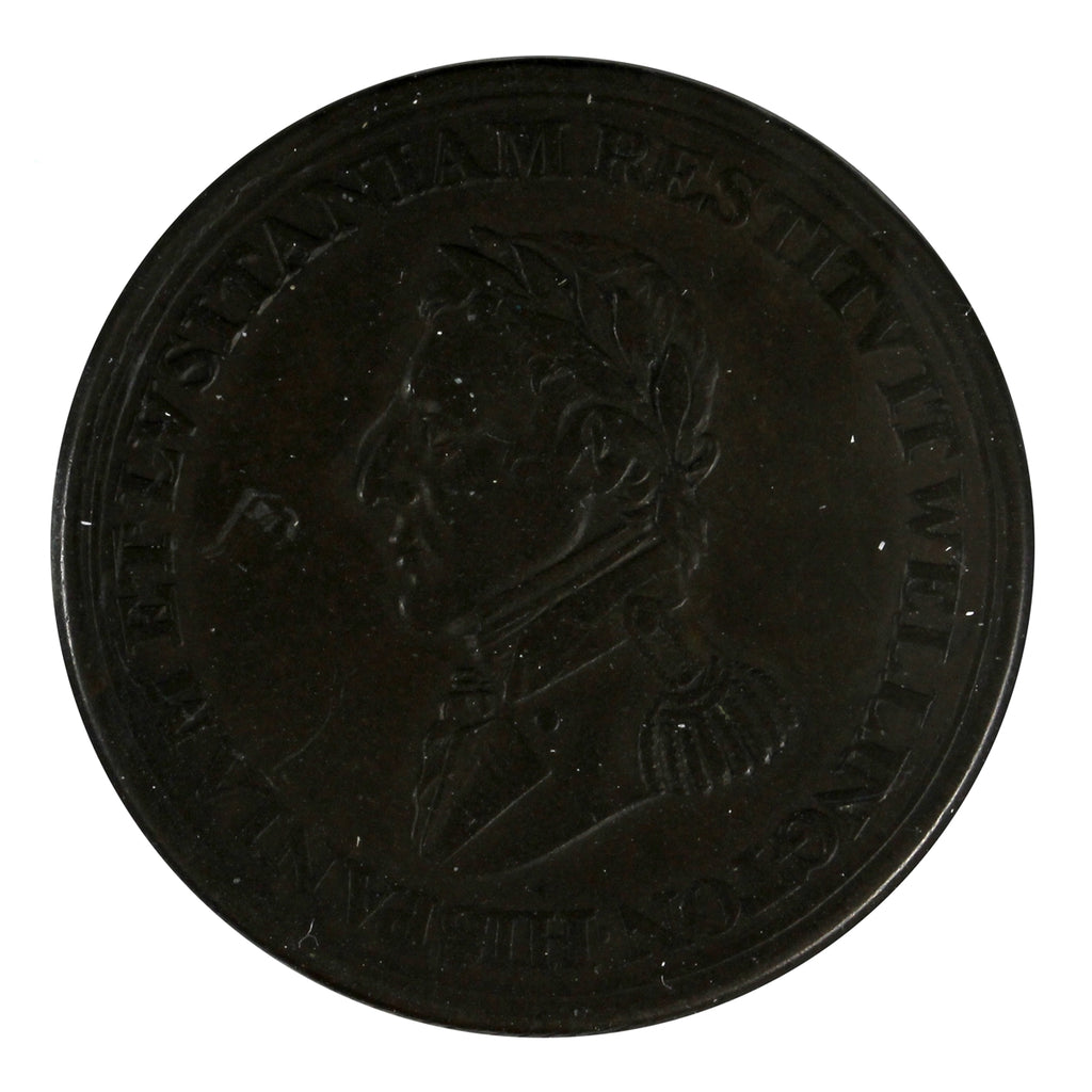 WE-11A5 Wellington Cuidad Rodrigo Half Penny Token Extra Fine (EF40)