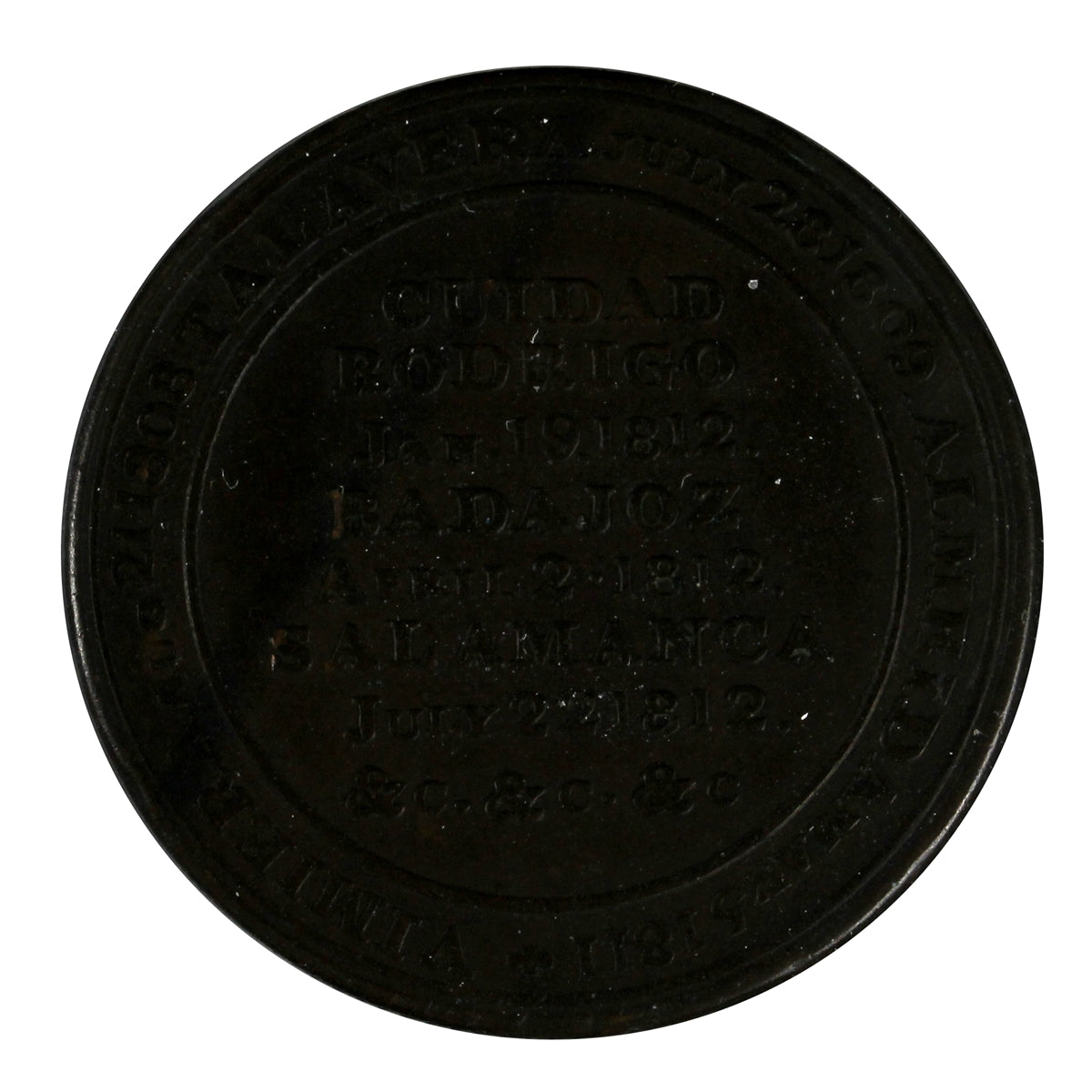 WE-11A5 Wellington Cuidad Rodrigo Half Penny Token Extra Fine (EF40)